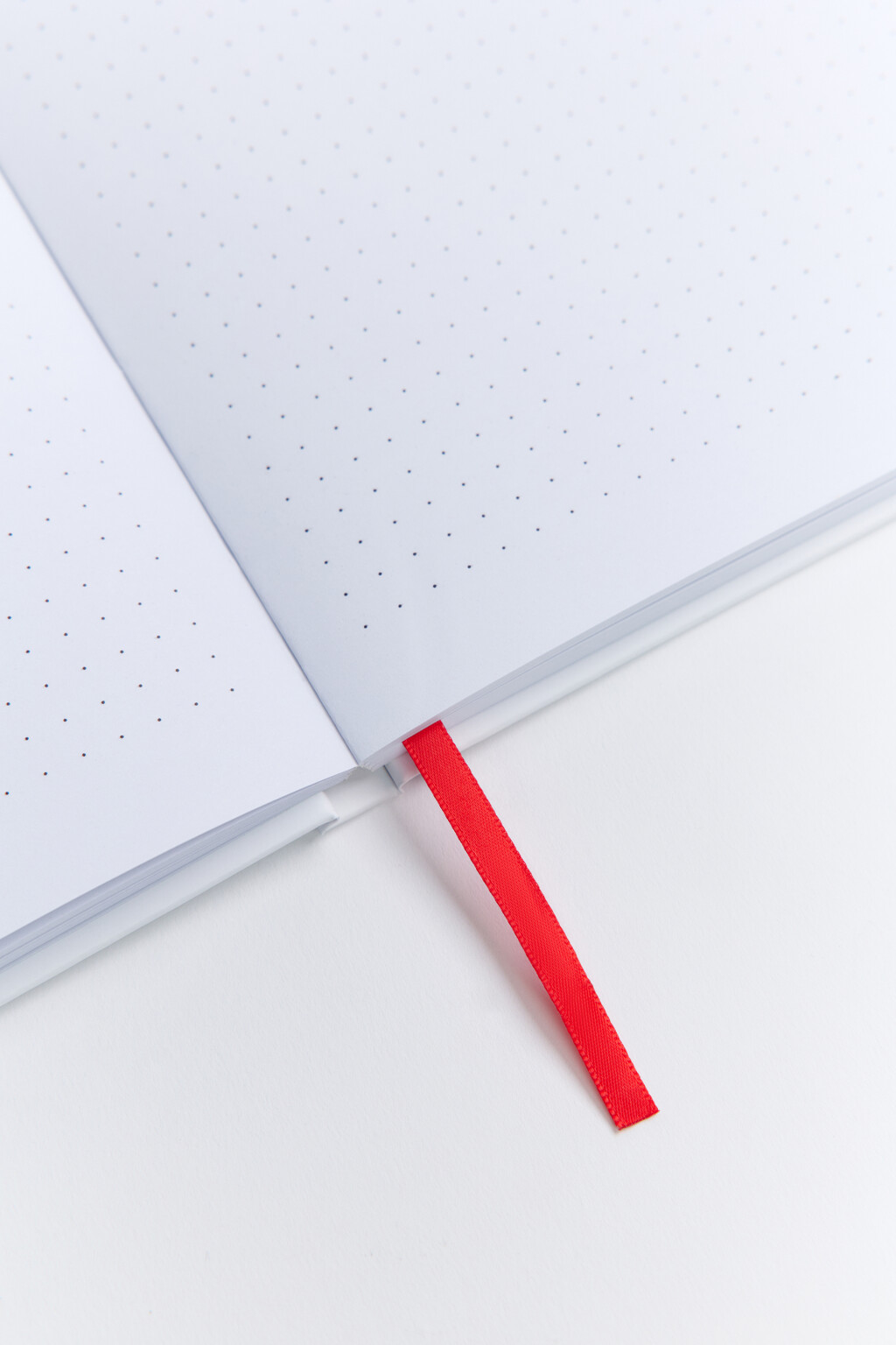 Блокнот с закладкой и принтом-надписью - цвет белый - 2