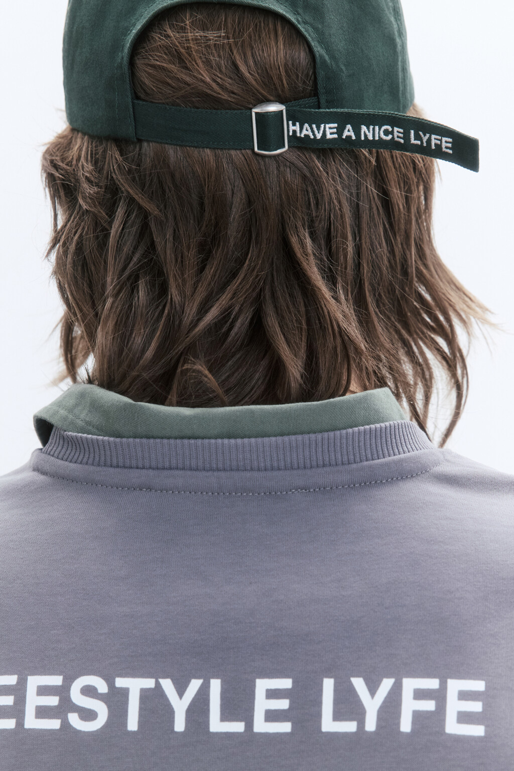 Бейсболка хлопковая с принтом-надписью - цвет зеленый - 8