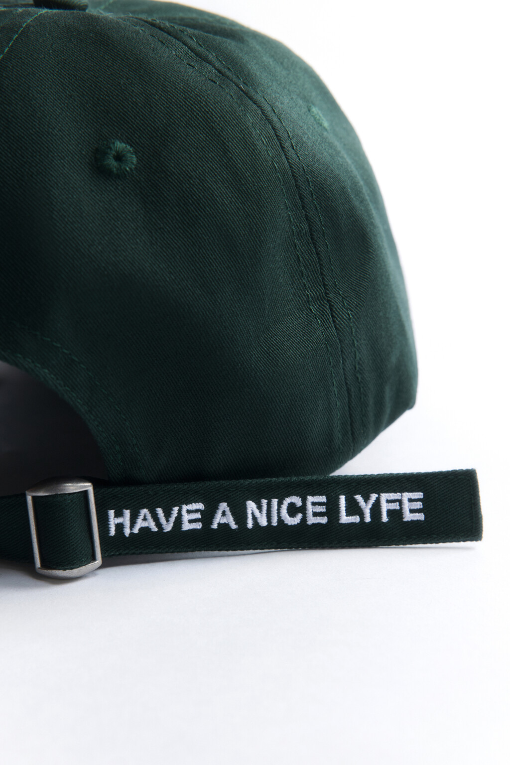 Бейсболка хлопковая с принтом-надписью - цвет зеленый - 4