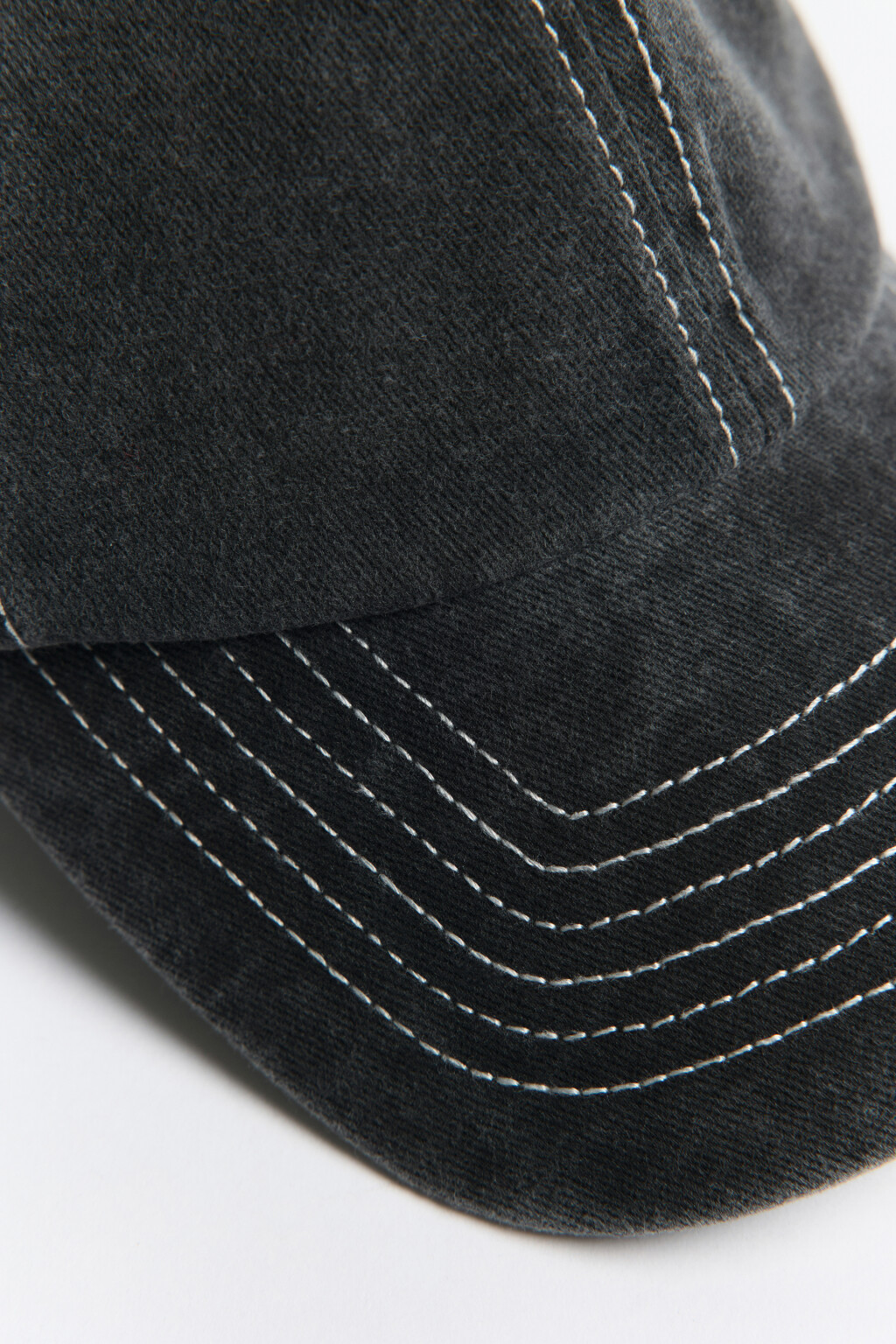 Бейсболка хлопковая с вареным эффектом - цвет черный - 3