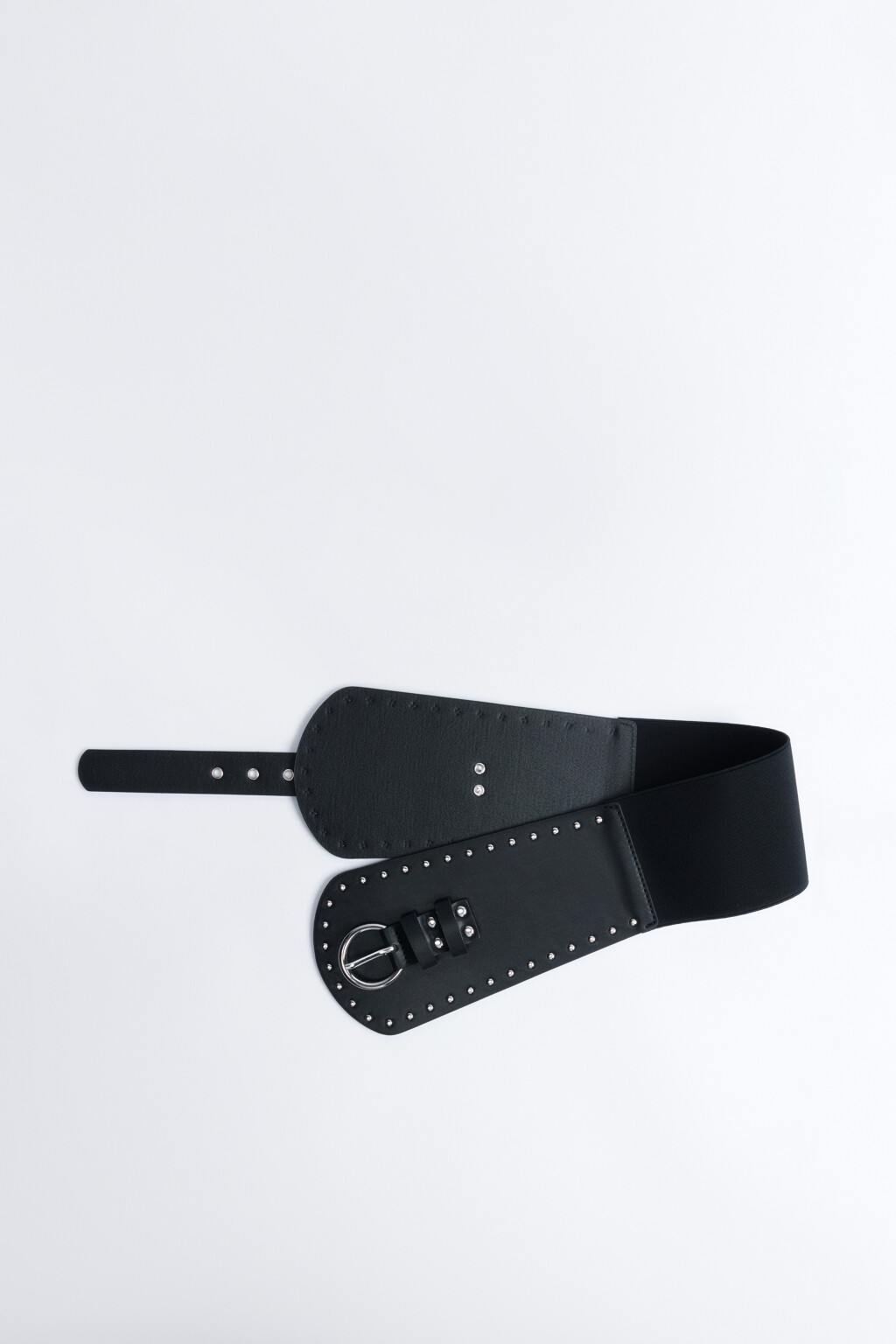 Ремень-корсет с металлическим декором - цвет черный - 1