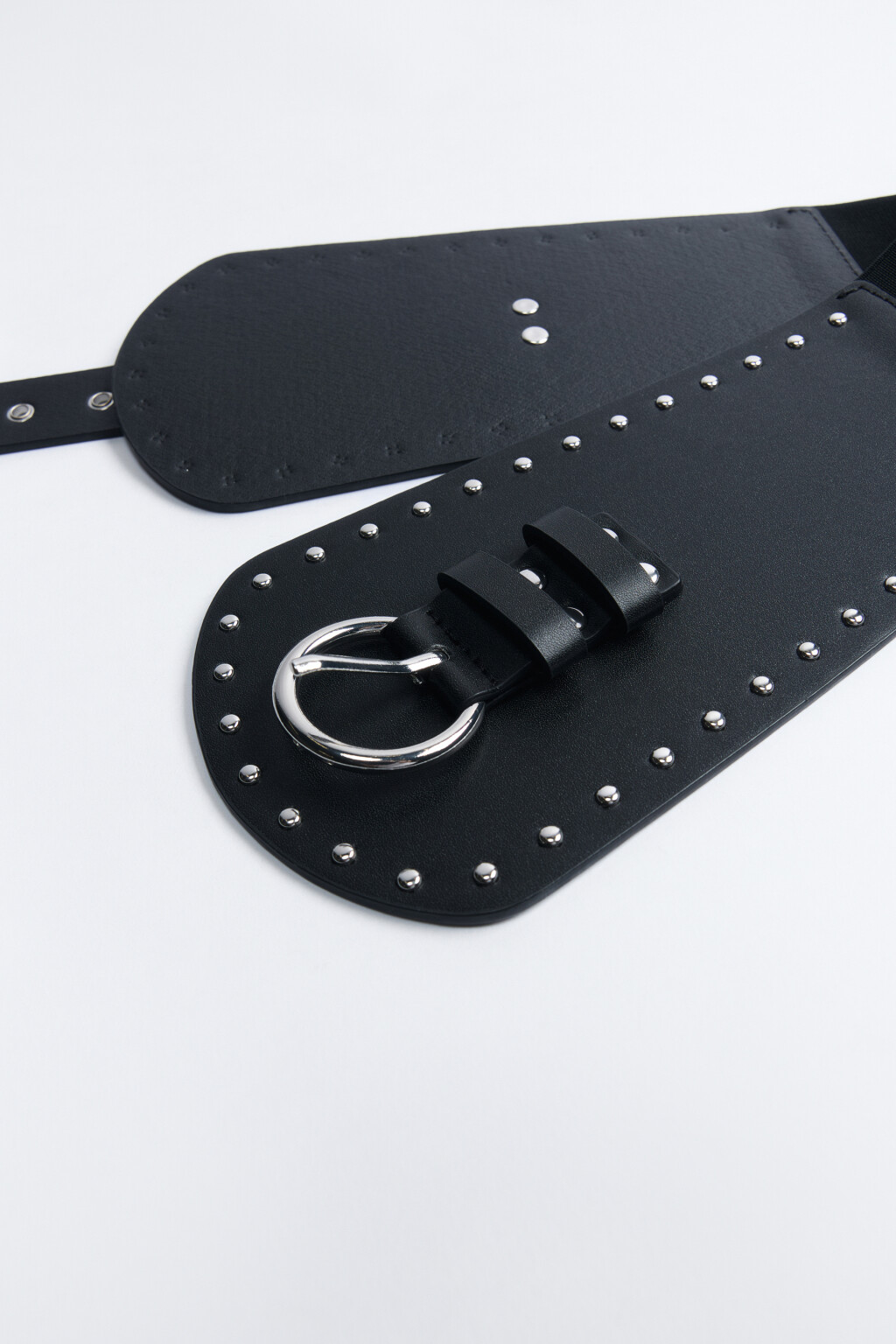 Ремень-корсет с металлическим декором - цвет черный - 2