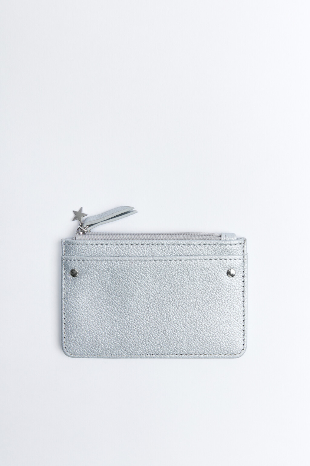Кошелек на молнии с отделениями для карт - цвет серый - 1