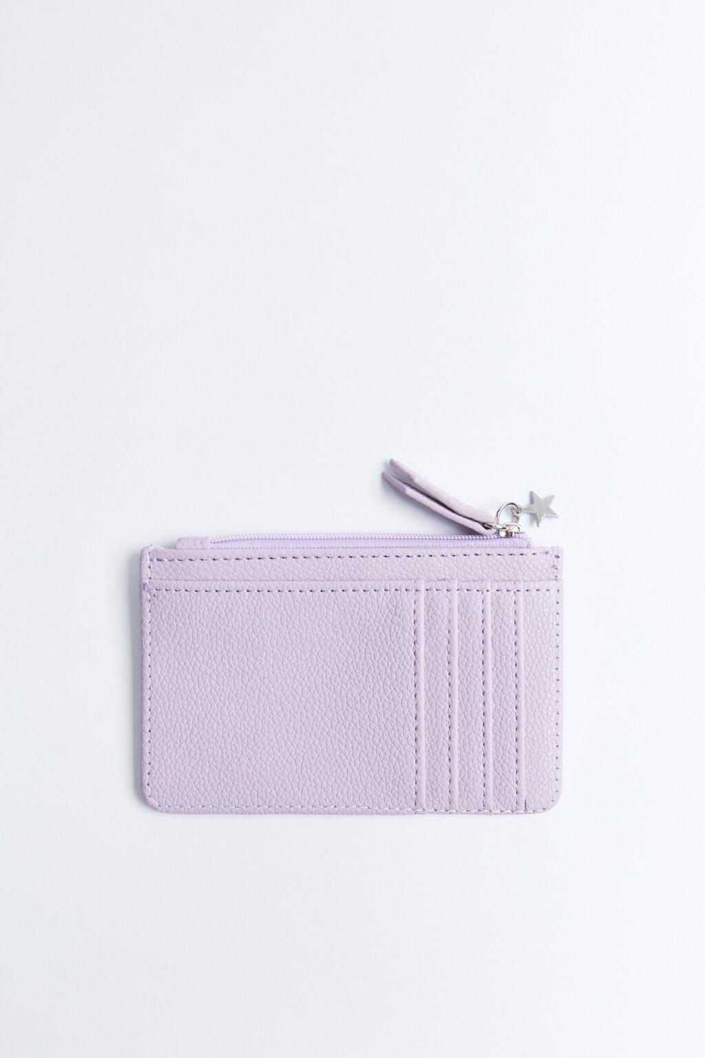 Кошелек на молнии с отделениями для карт - цвет сиреневый - 2