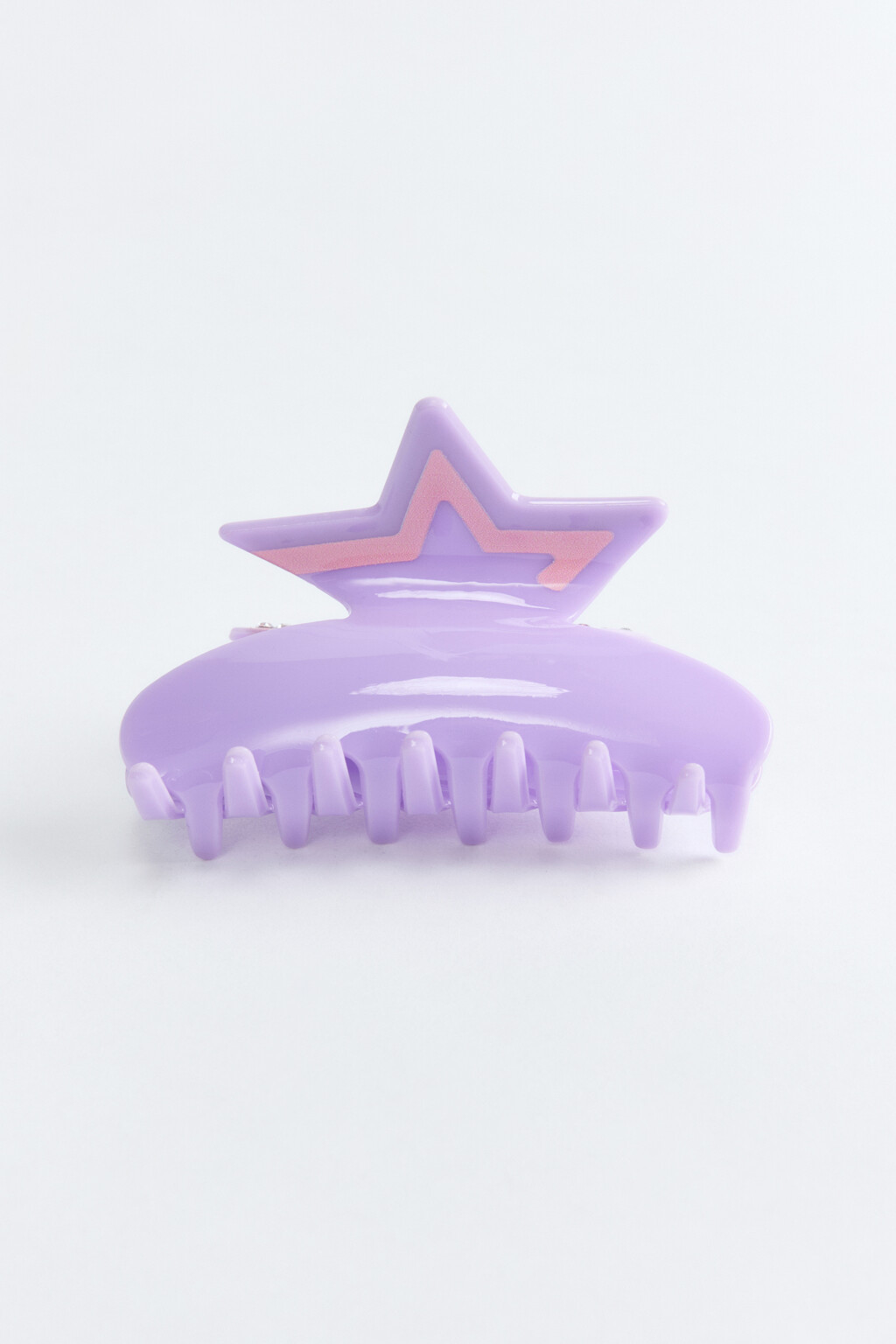 Заколка-краб для волос со звездочкой - цвет мультиколор - 1