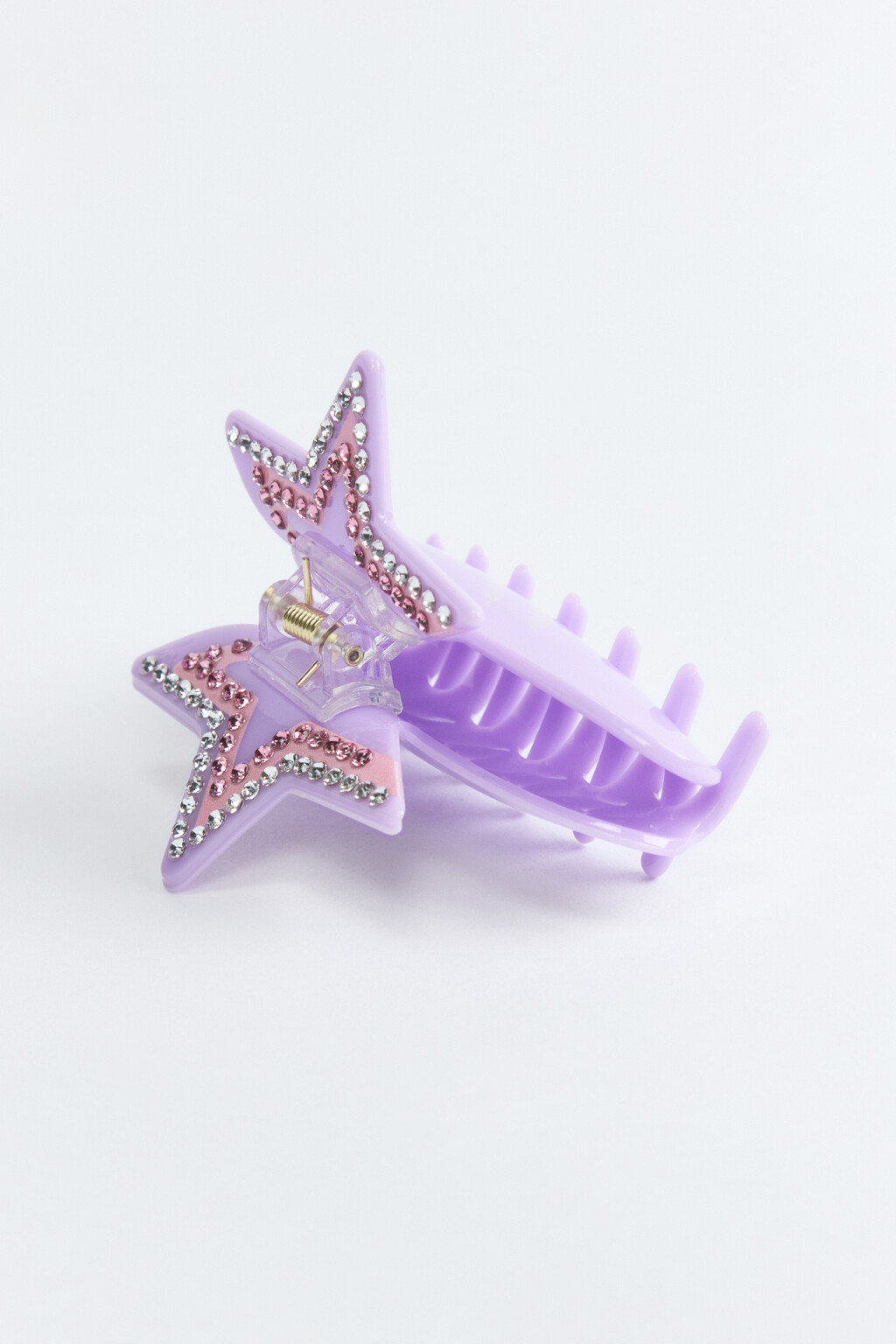 Заколка-краб для волос со звездочкой - цвет мультиколор - 2