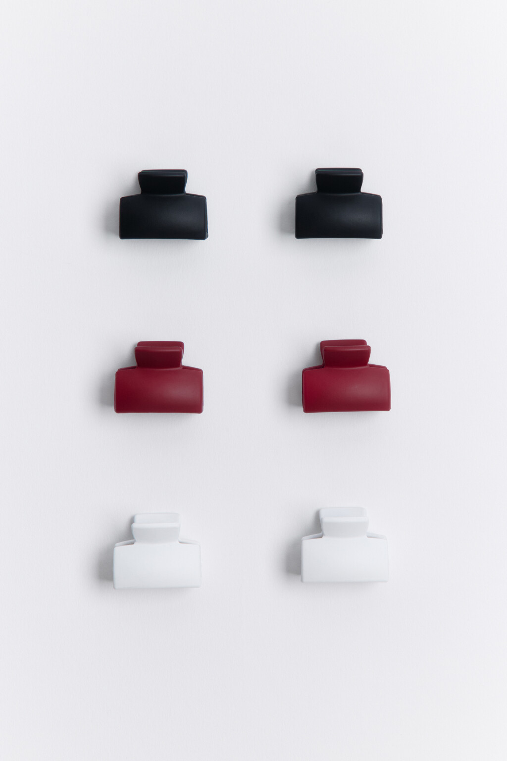 Набор заколок матовых (6 штук) - цвет мультиколор - 1