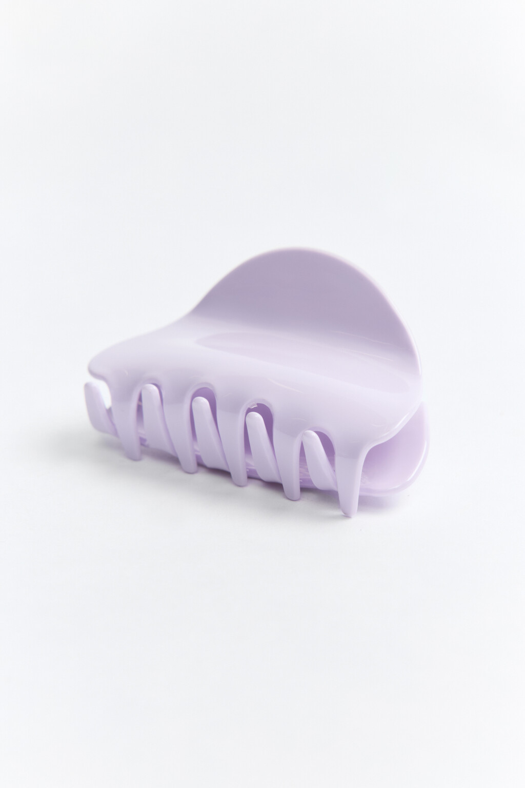 Заколка-краб для волос гладкая - цвет голубой - 2