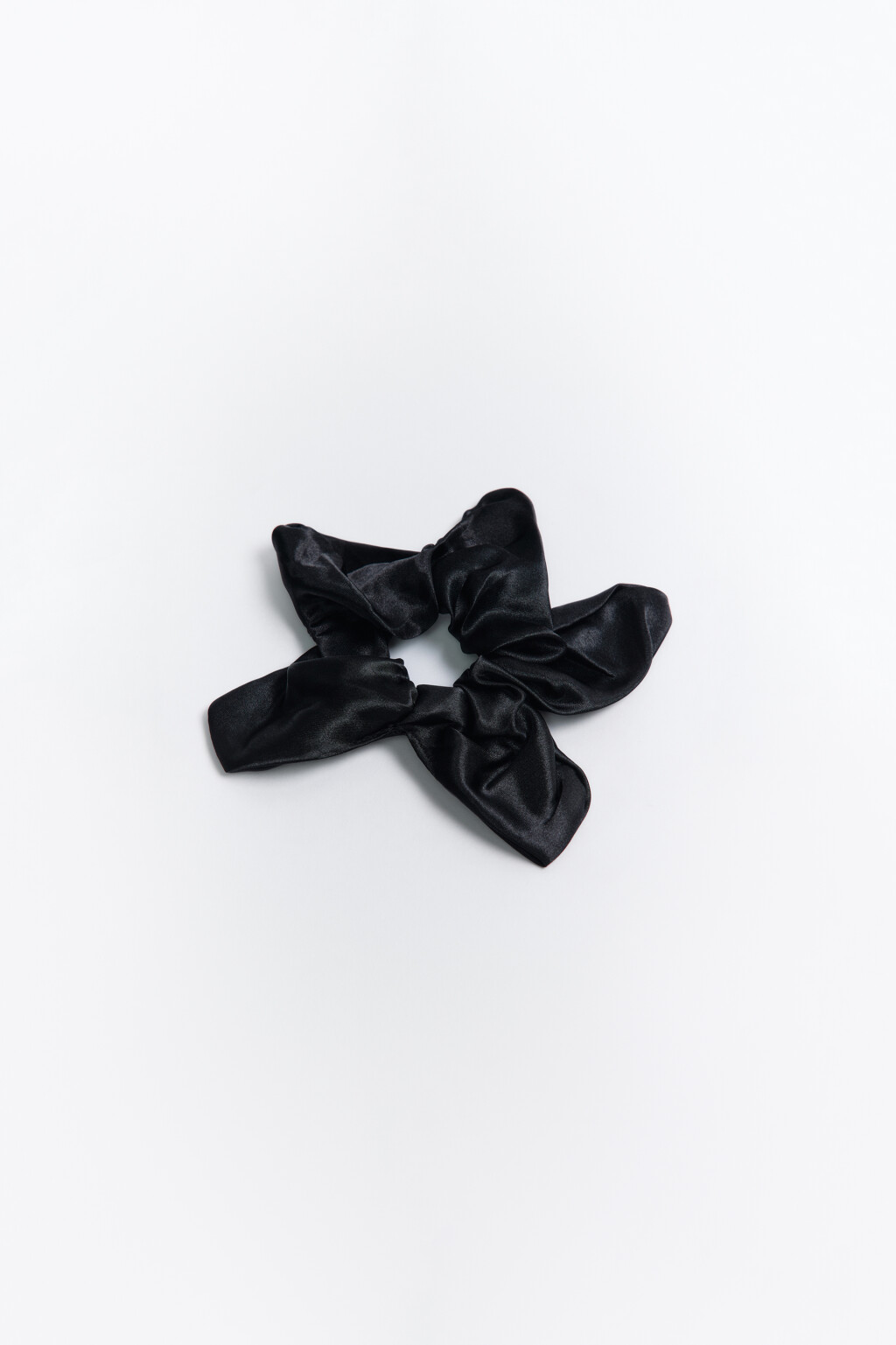 Резинка для волос атласная - цвет черный - 2