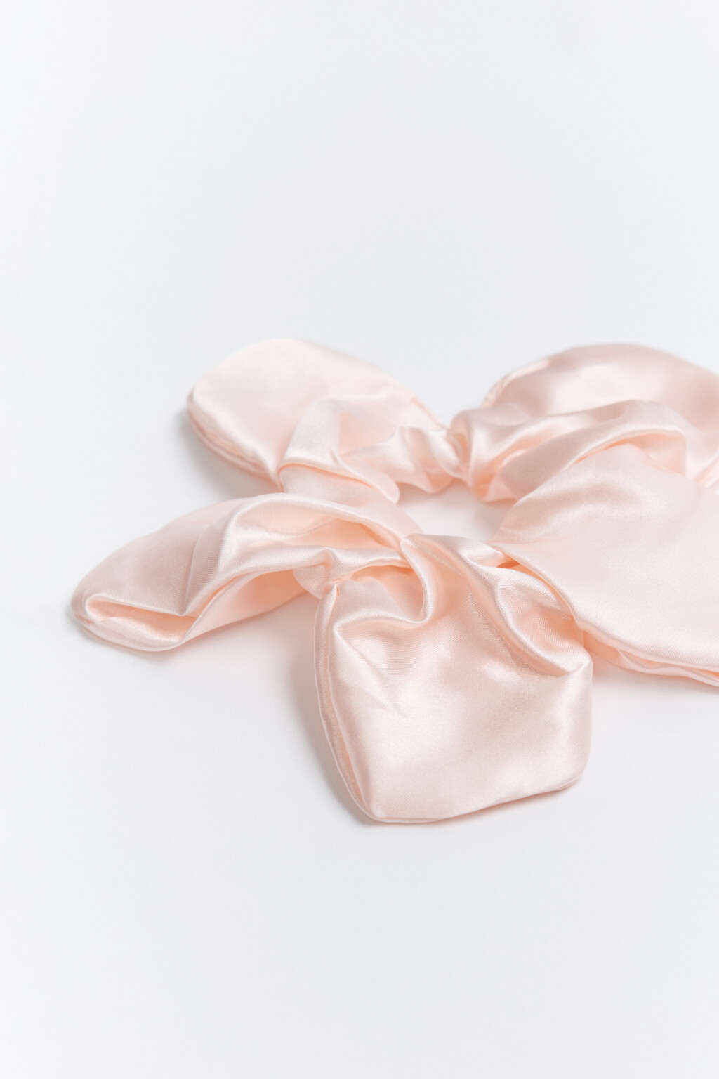 Резинка для волос атласная - цвет розовый - 2