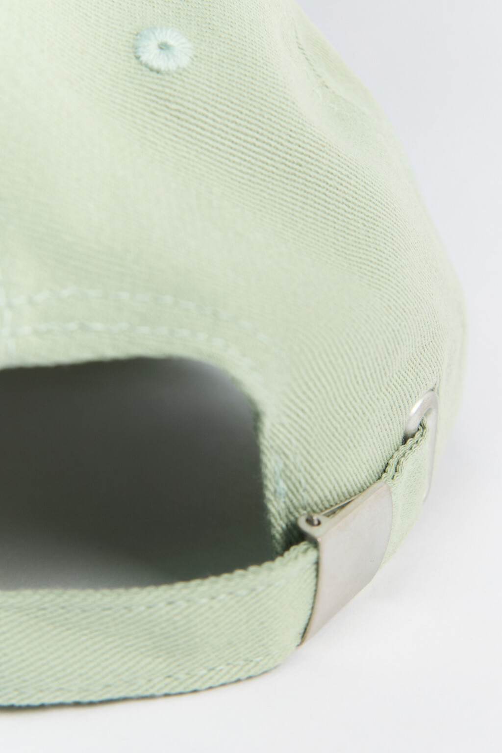 Бейсболка хлопковая с вышитой надписью - цвет зеленый - 4