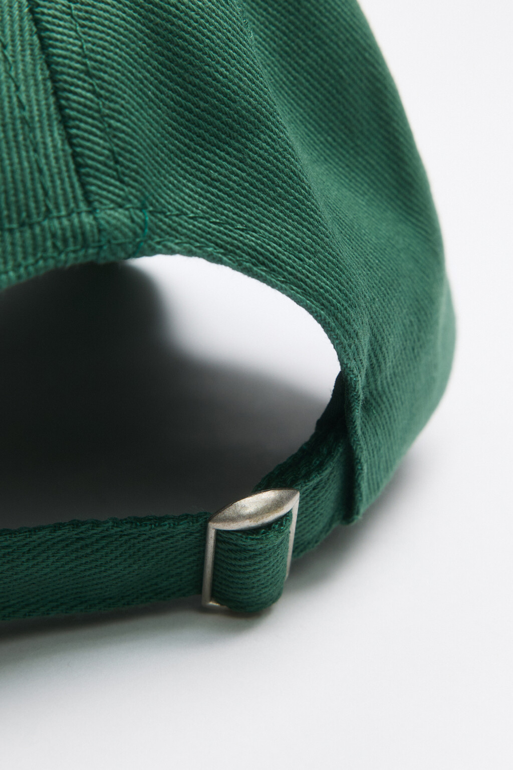 Бейсболка хлопковая с нашивкой - цвет зеленый - 4