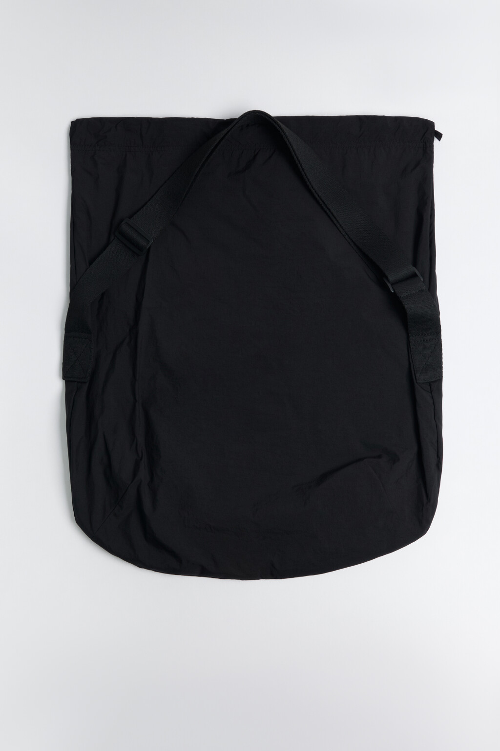 Сумка-мешок текстильная с ремешком - цвет черный - 3