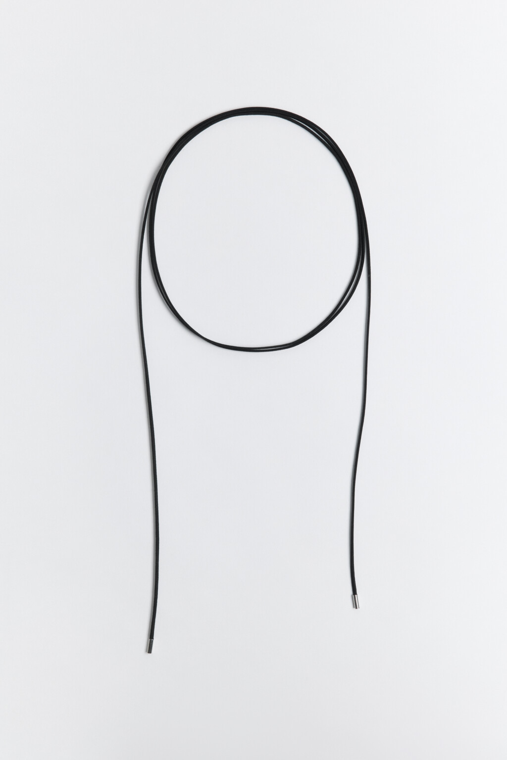 Колье-чокер текстильный - цвет серый - 1