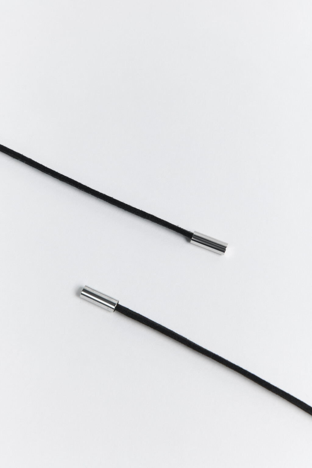 Колье-чокер текстильный - цвет серый - 3