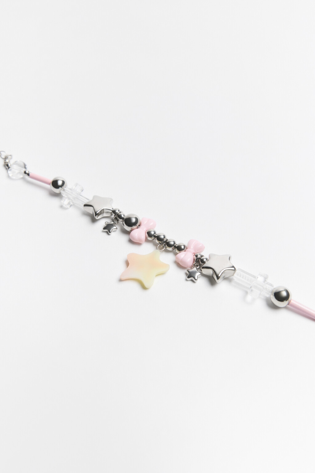 Браслет серебристый с подвесками - цвет серый - 2