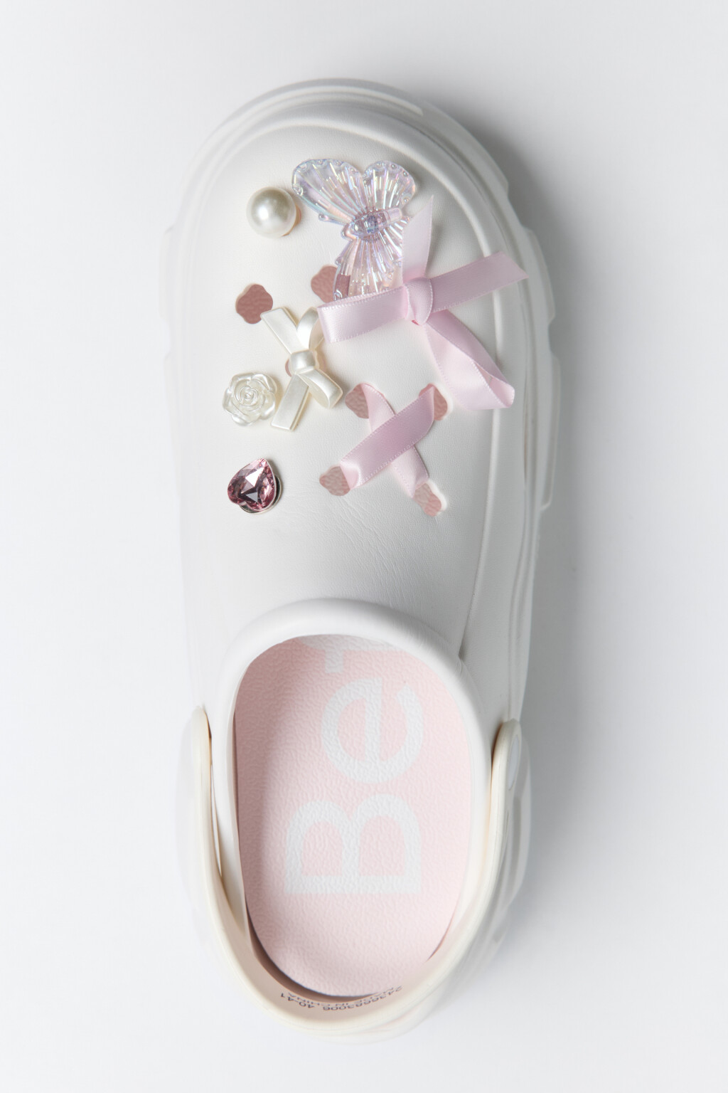 Сабо на платформе с ремешком и бантиками - цвет бежевый - 6