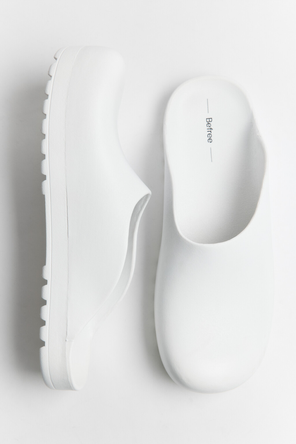 Сабо унисекс закрытые - цвет белый - 5