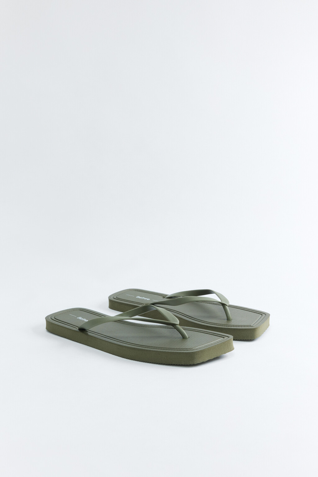 Сабо-вьетнамки на плоской подошве с перемычкой - цвет зеленый - 3
