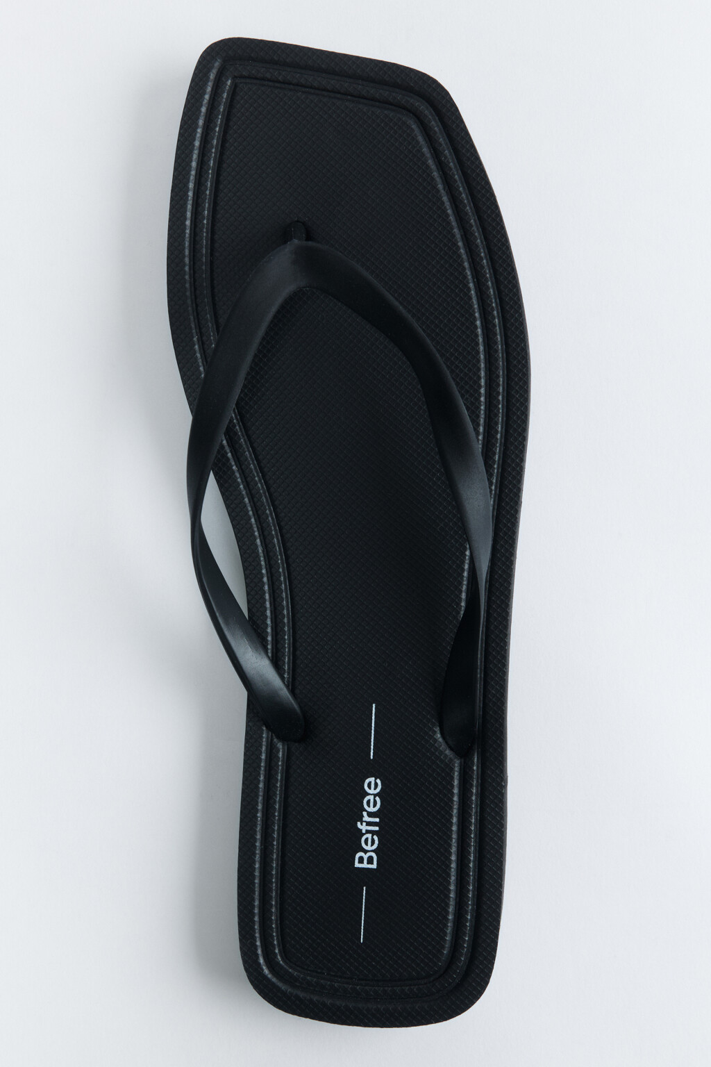 Сабо-вьетнамки на плоской подошве с перемычкой - цвет черный - 1