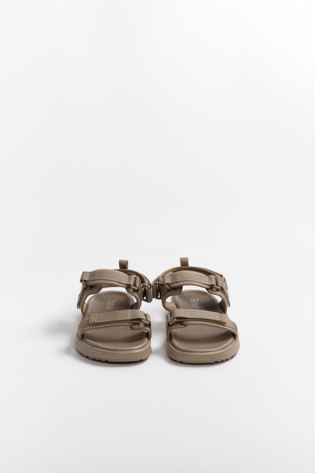 Сандалии текстильные с широкими ремешками - цвет коричневый - 5