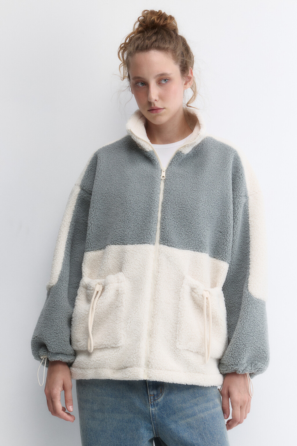 Куртка-бомбер из искусственного меха - цвет мультиколор - 3