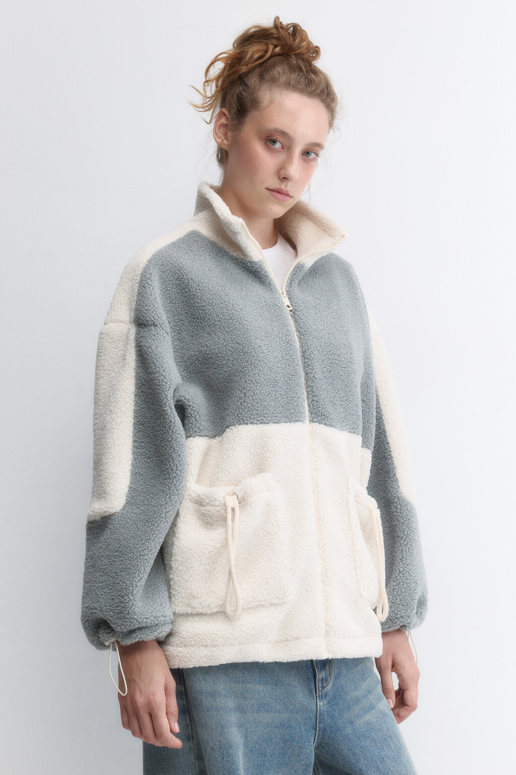 Куртка-бомбер из искусственного меха - цвет мультиколор - 4