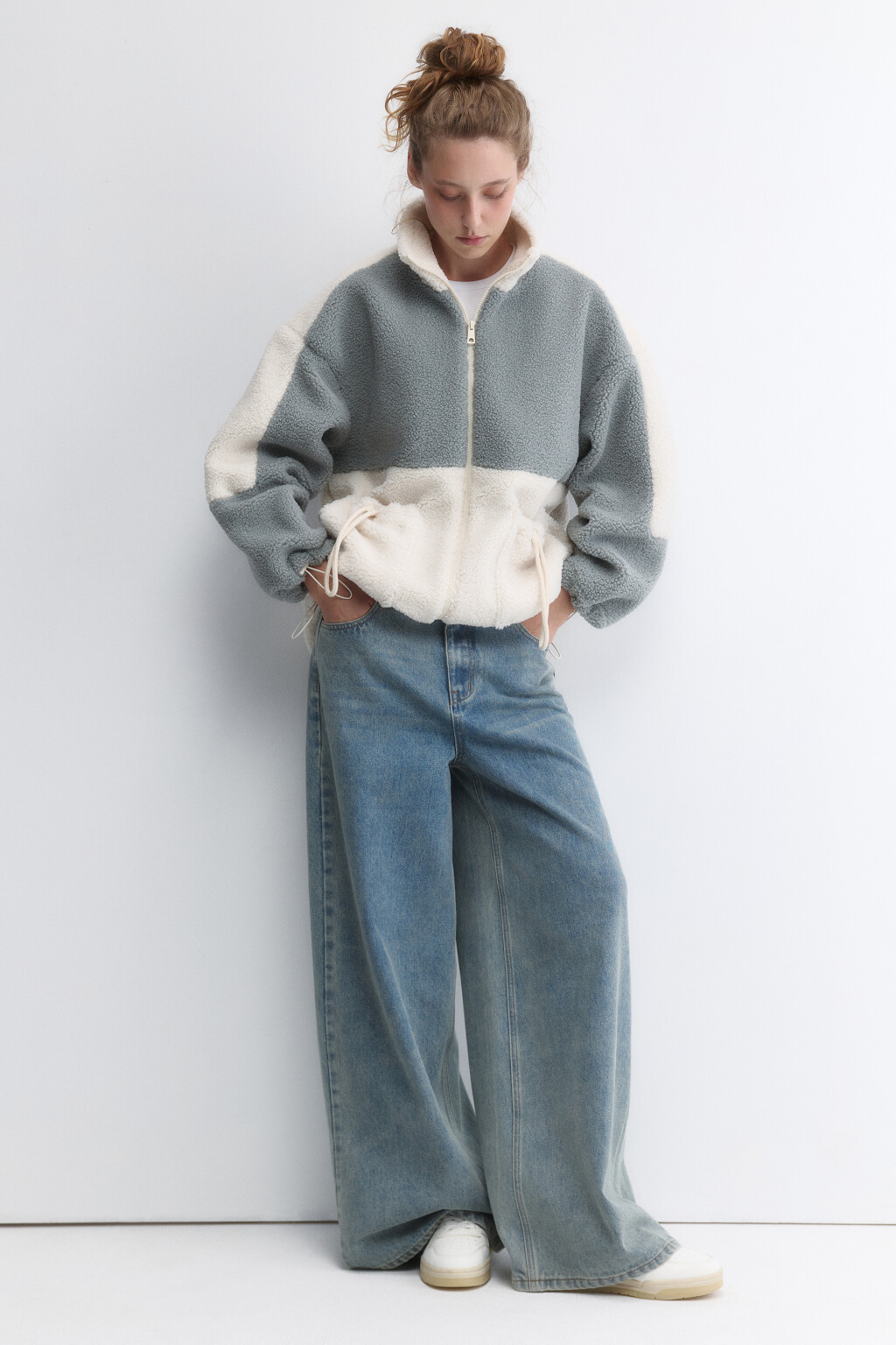 Куртка-бомбер из искусственного меха - цвет мультиколор - 1