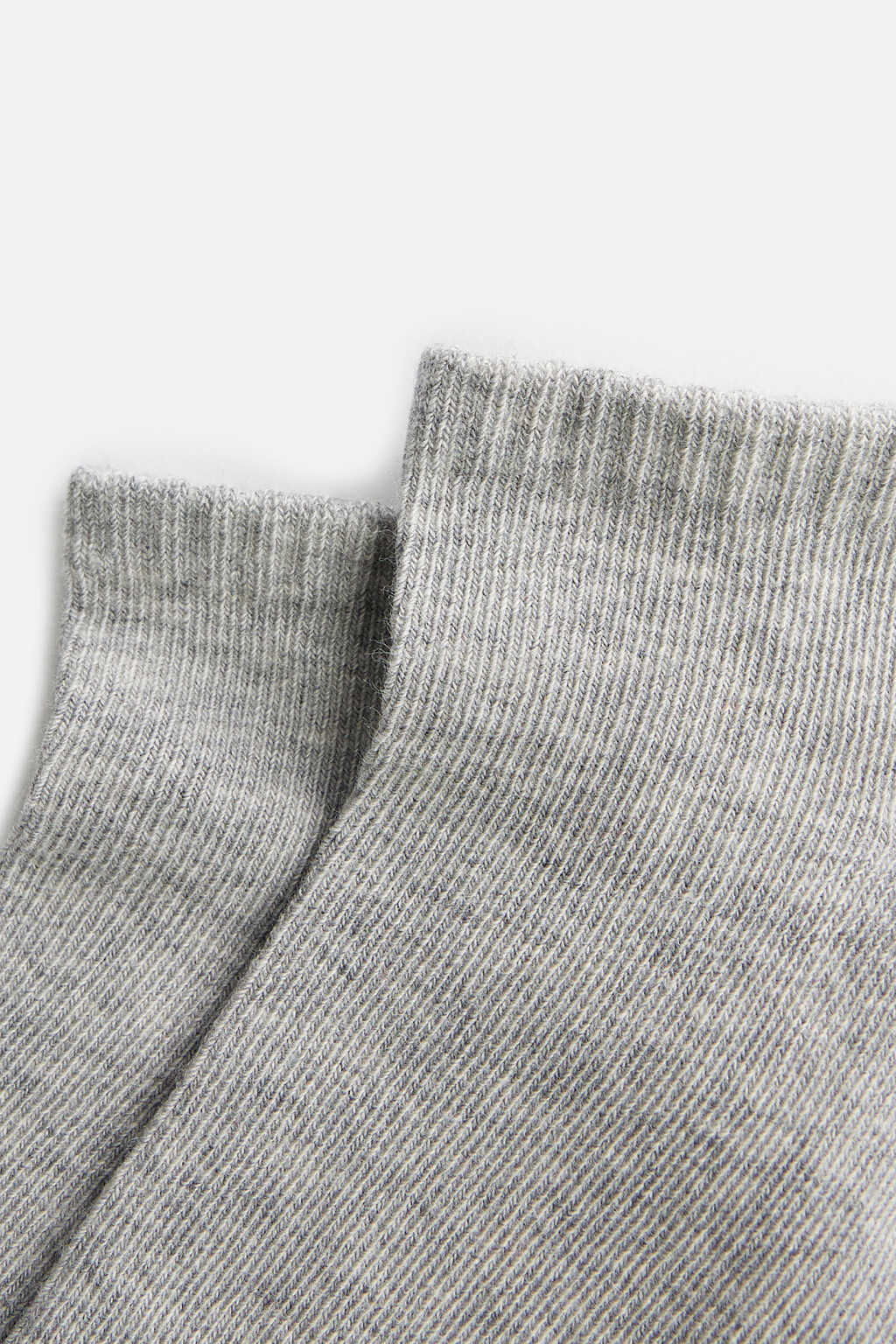 Носки короткие хлопковые базовые - цвет серый - 2
