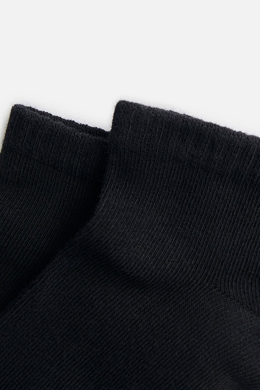 Носки короткие хлопковые базовые - цвет черный - 2