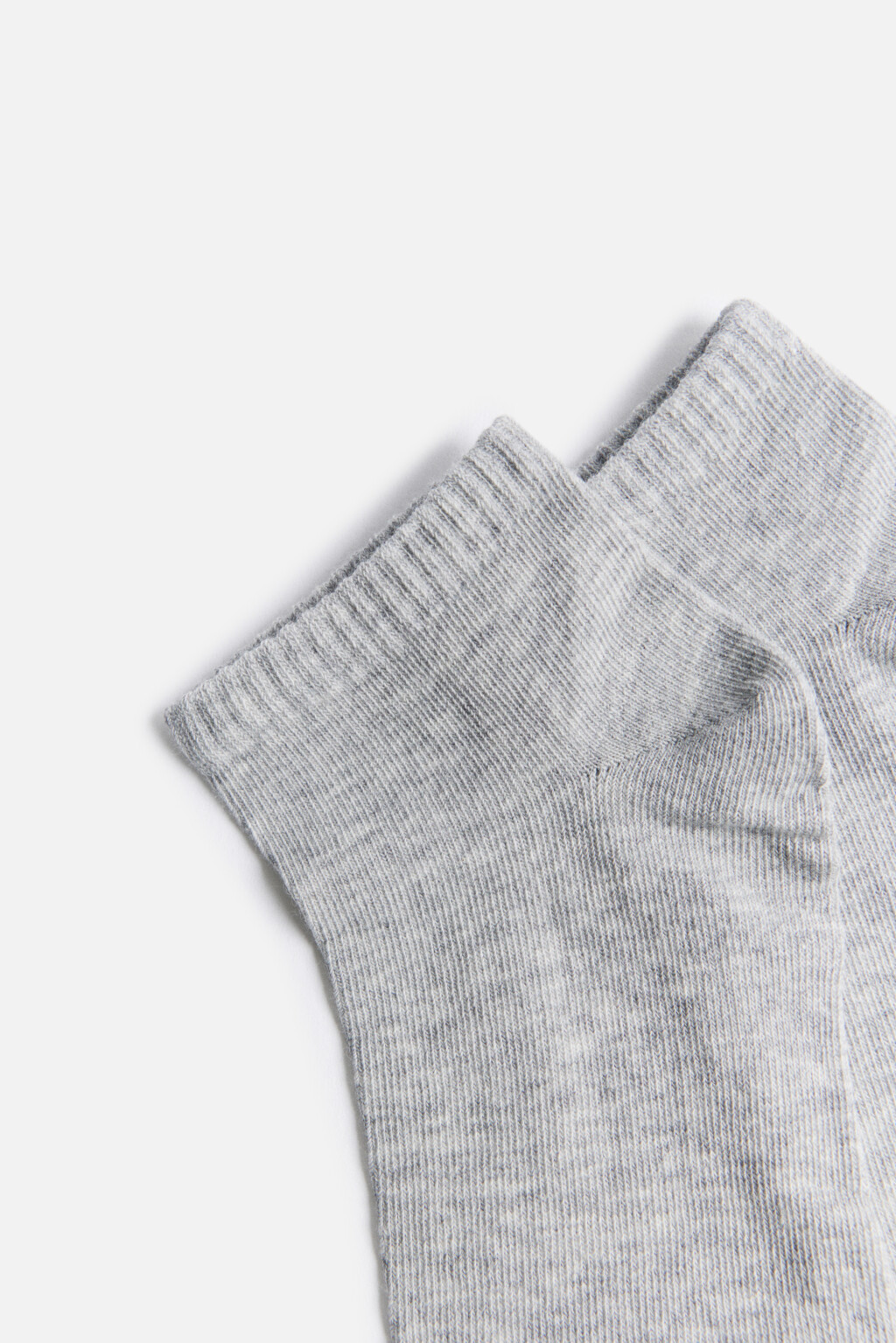 Носки короткие базовые однотонные - цвет серый - 2