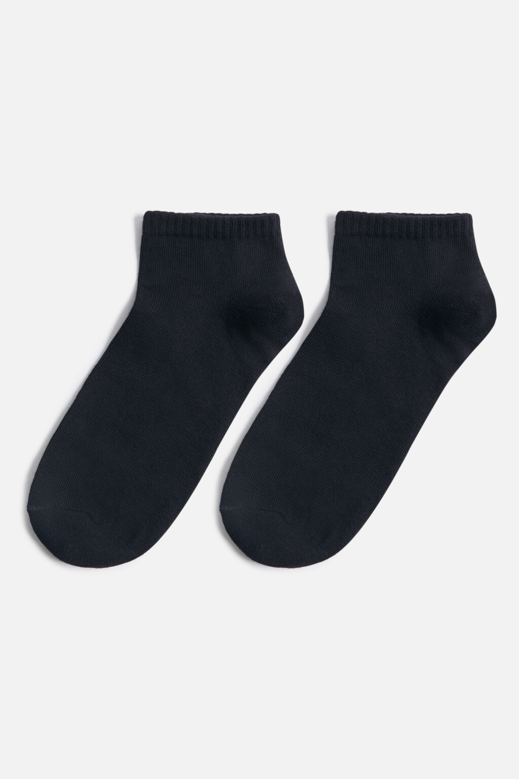 Носки короткие базовые однотонные - цвет черный - 1