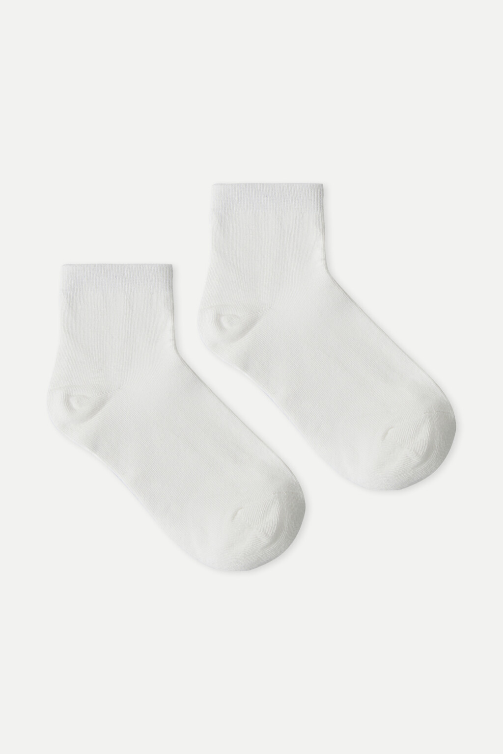 Носки хлопковые короткие - цвет белый - 2