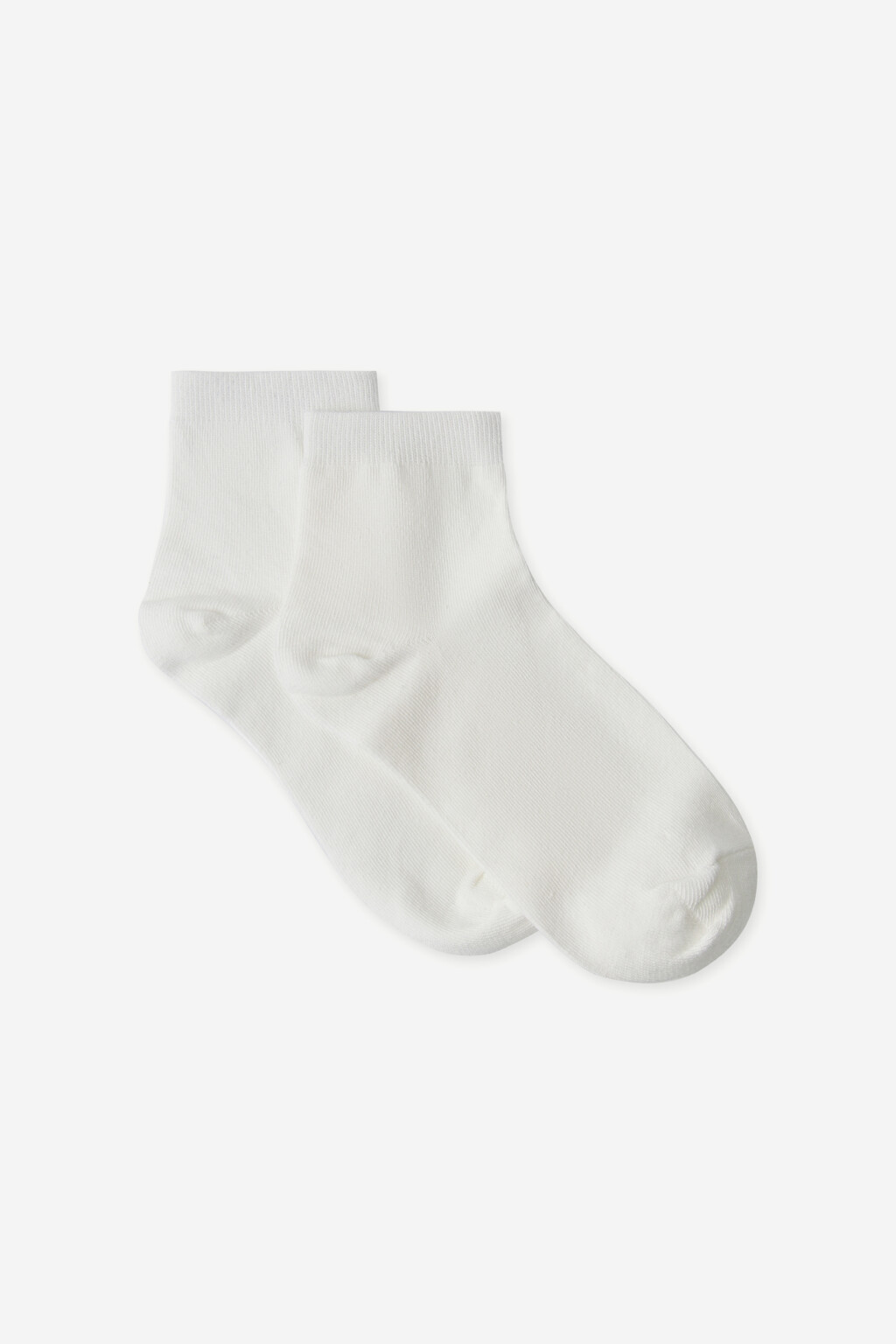 Носки хлопковые короткие - цвет белый - 3