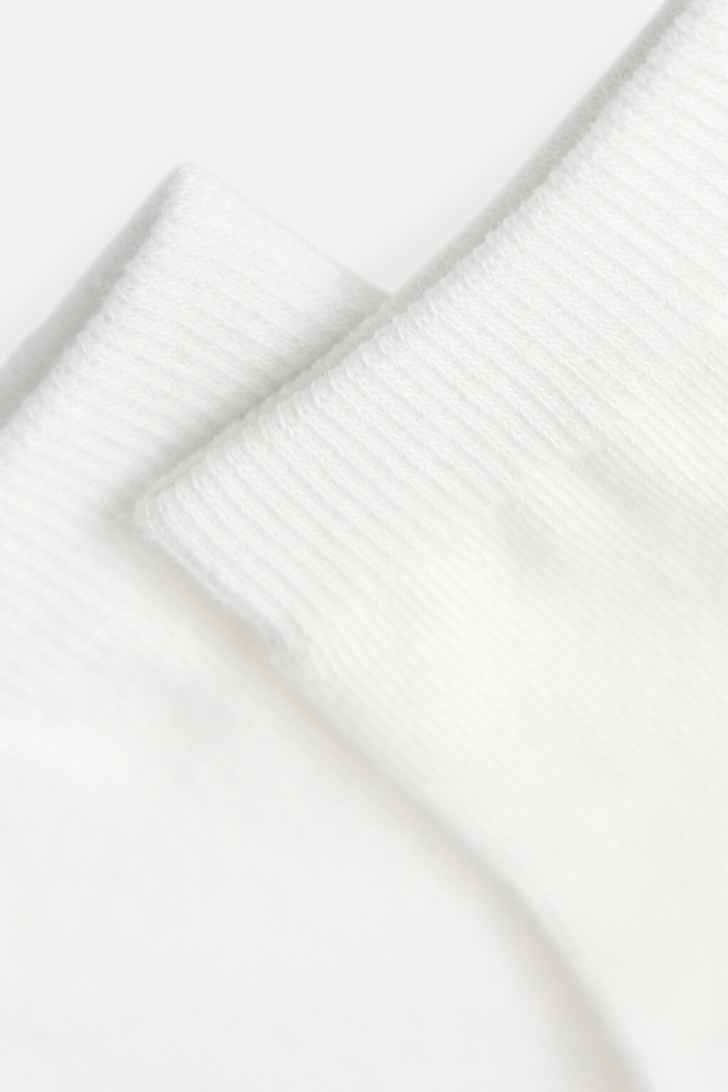 Носки хлопковые короткие - цвет белый - 4