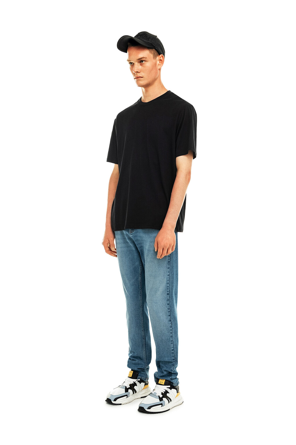 Футболка хлопковая с состаренным эффектом - цвет черный - 3