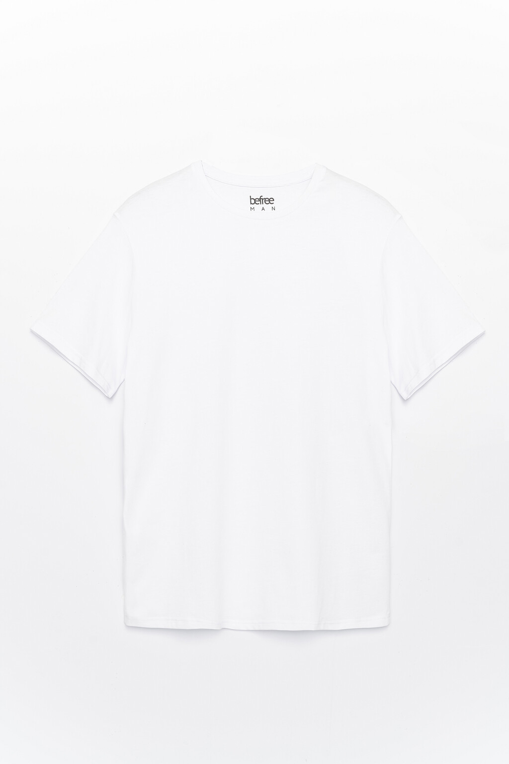Футболка хлопковая oversize - цвет белый - 2