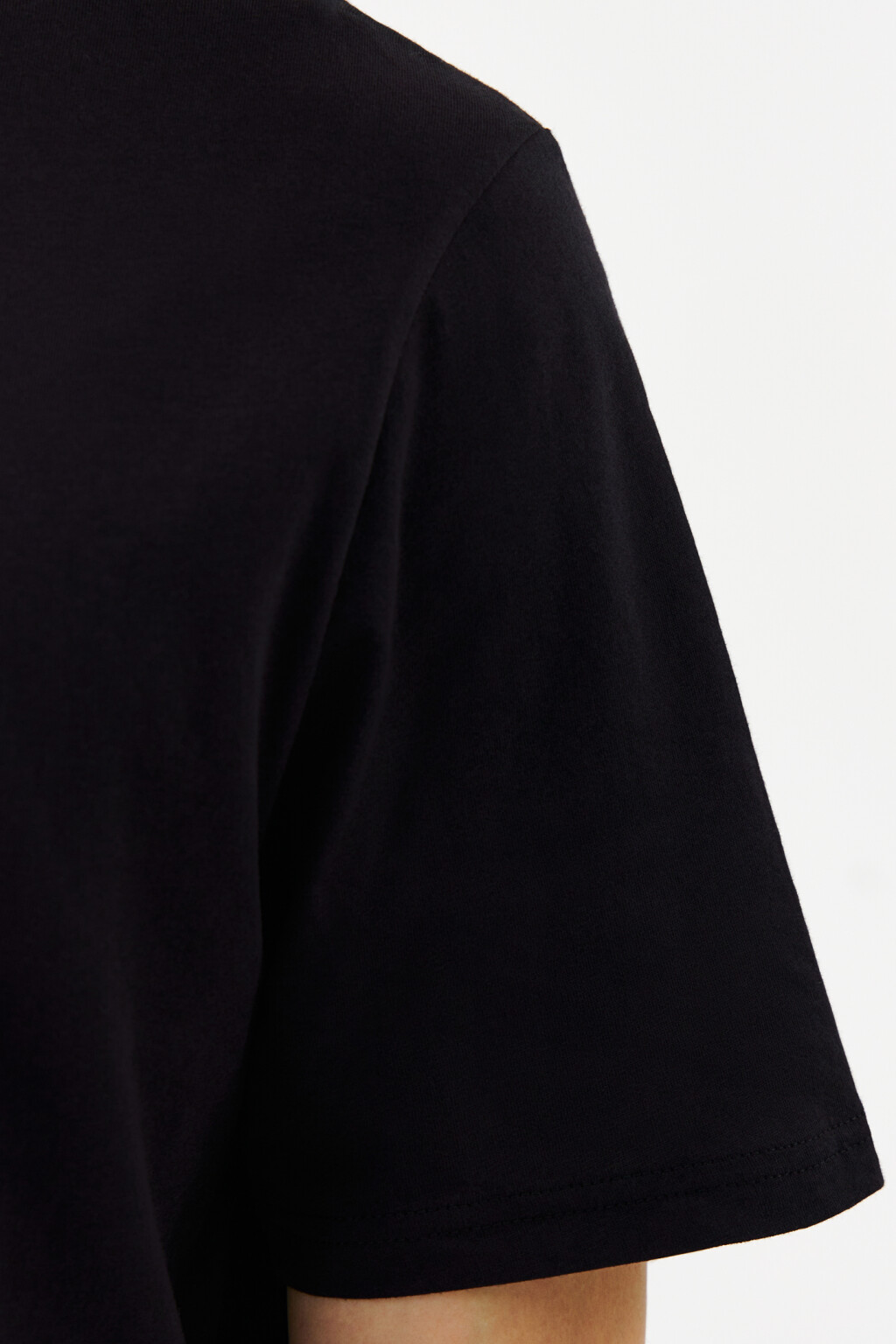 Футболка хлопковая базовая - цвет черный - 6