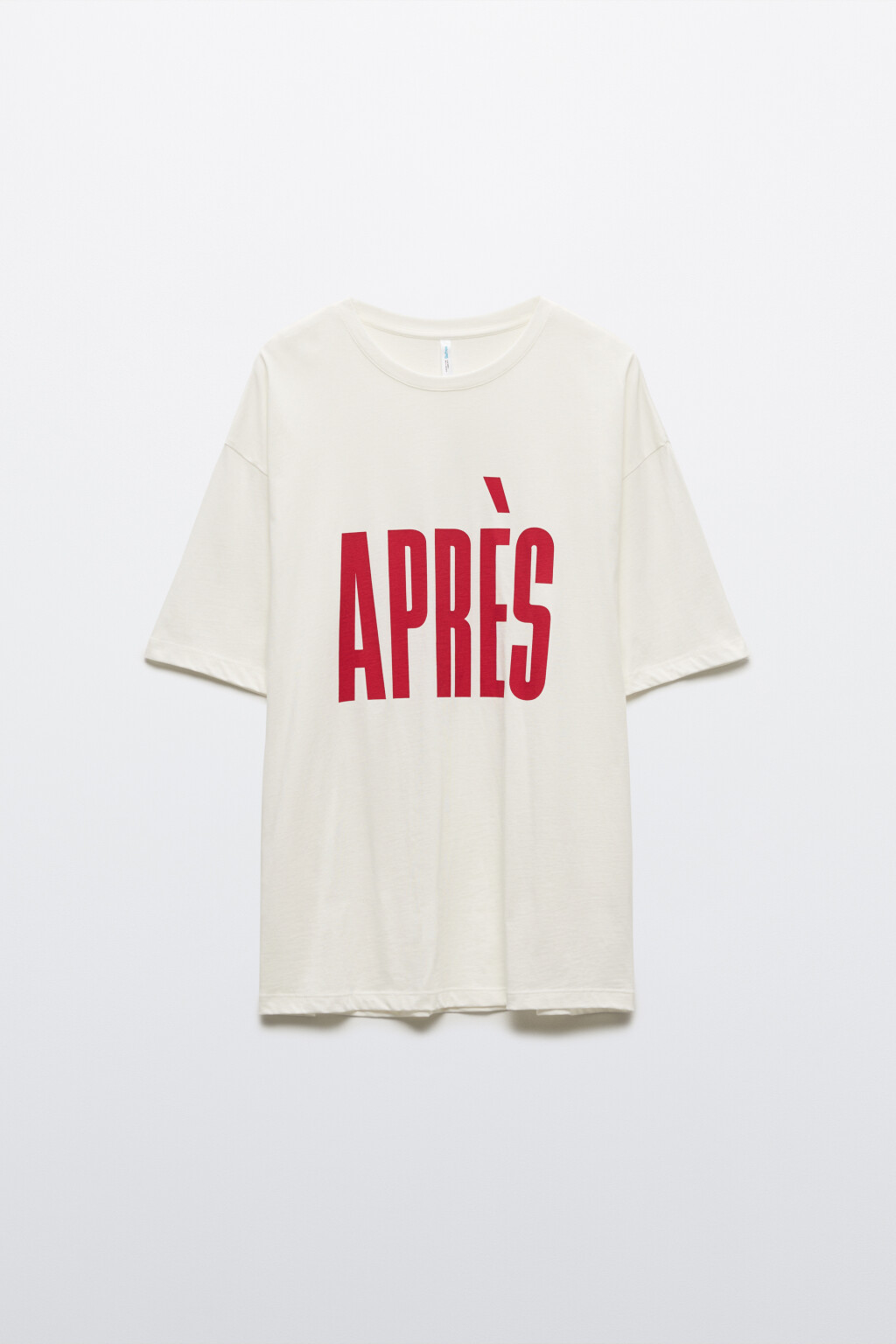 Футболка удлиненная хлопковая с принтом - цвет белый - 9