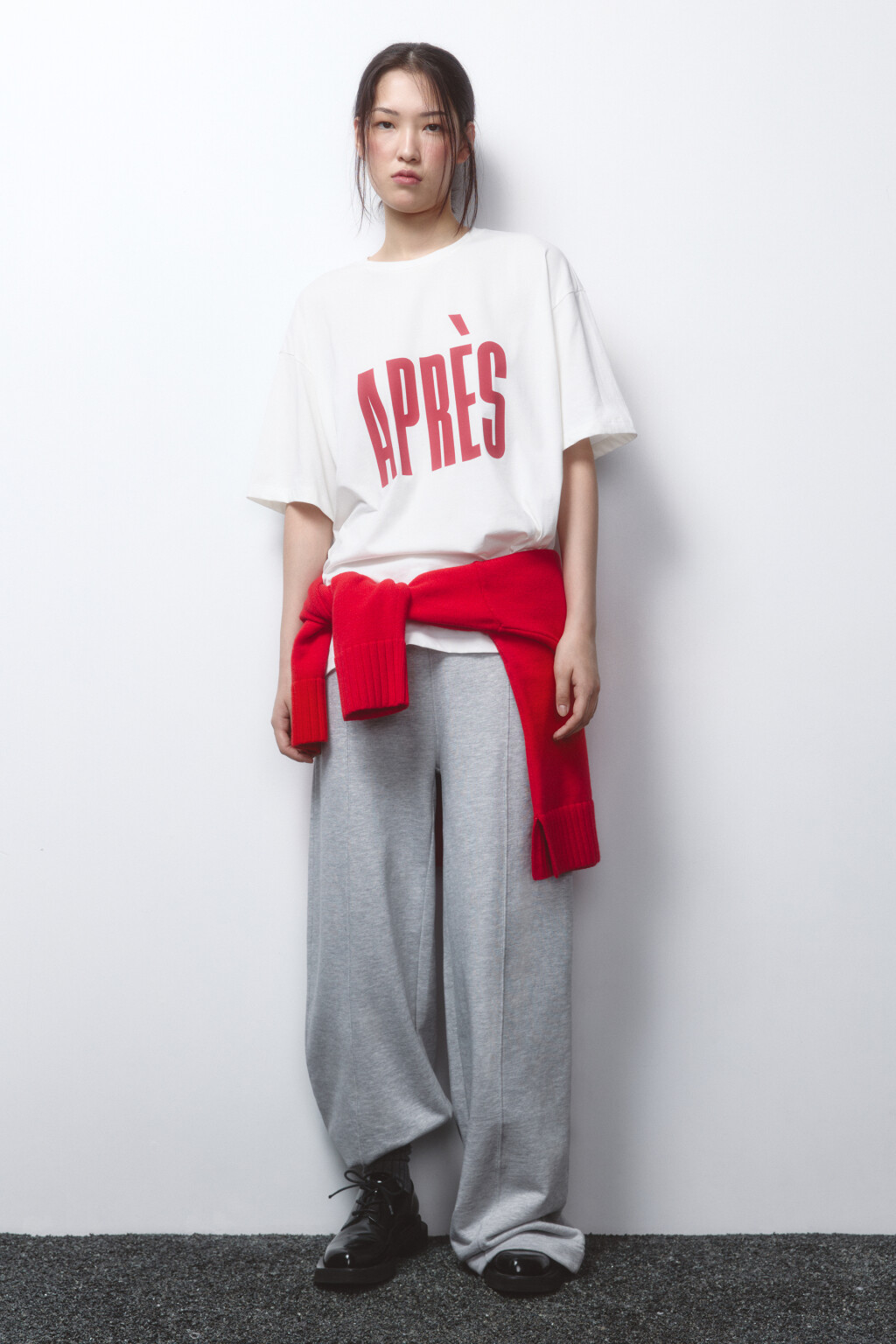 Футболка удлиненная хлопковая с принтом - цвет белый - 5