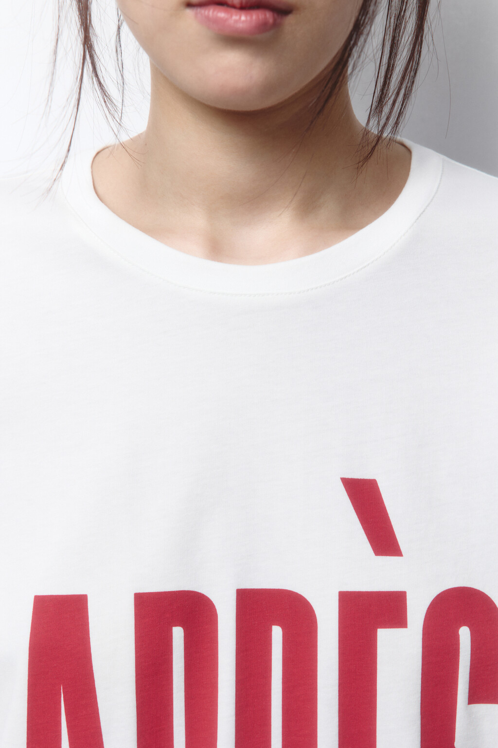 Футболка удлиненная хлопковая с принтом - цвет белый - 6