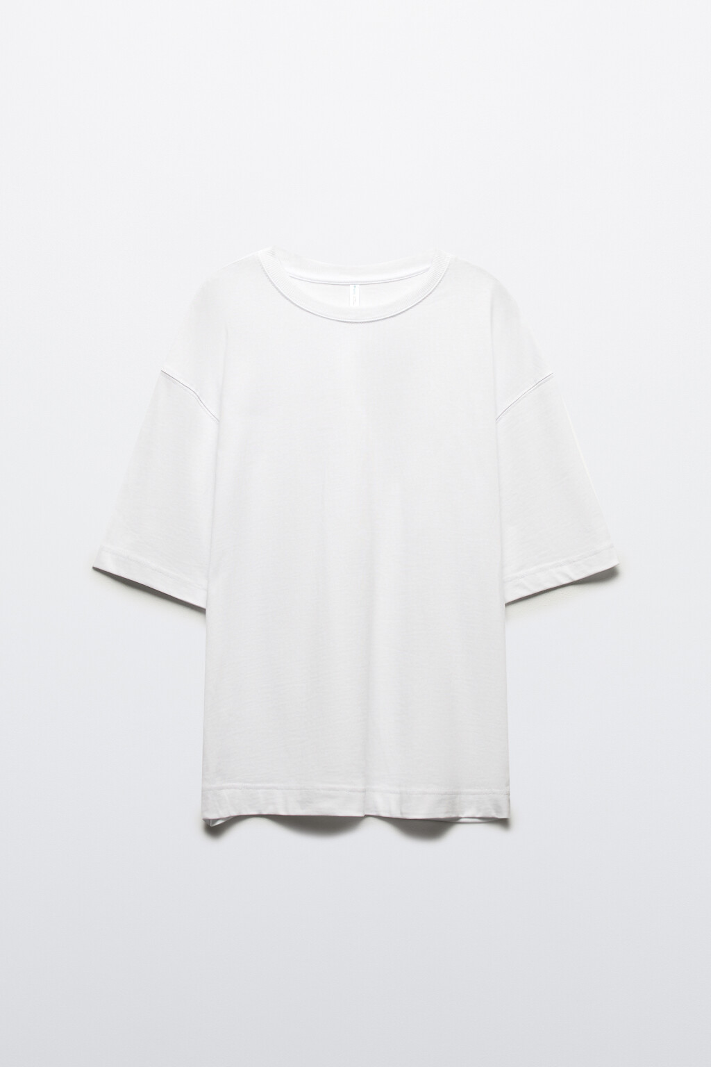 Футболка overszie из плотного хлопка - цвет белый - 8