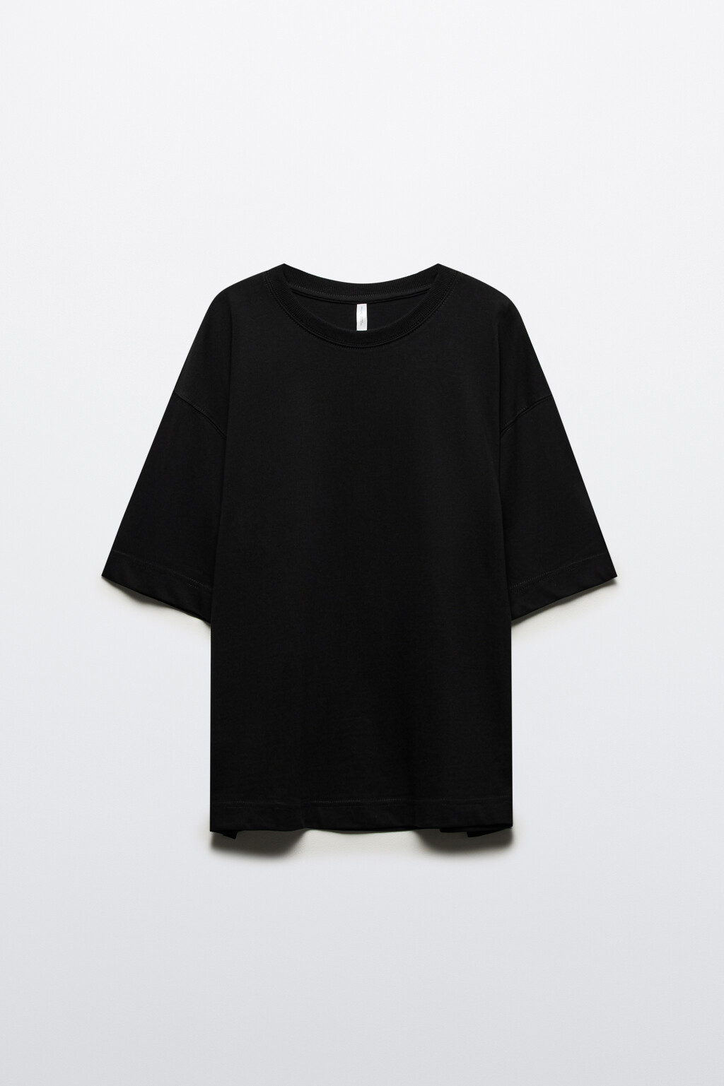Футболка overszie из плотного хлопка - цвет черный - 8