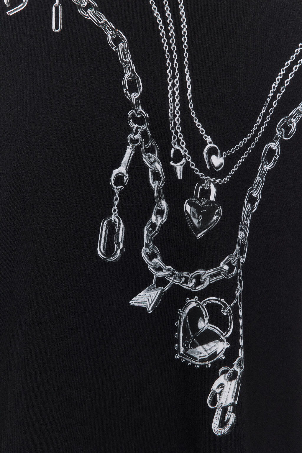 Футболка свободная с принтом-надписью - цвет черный - 7