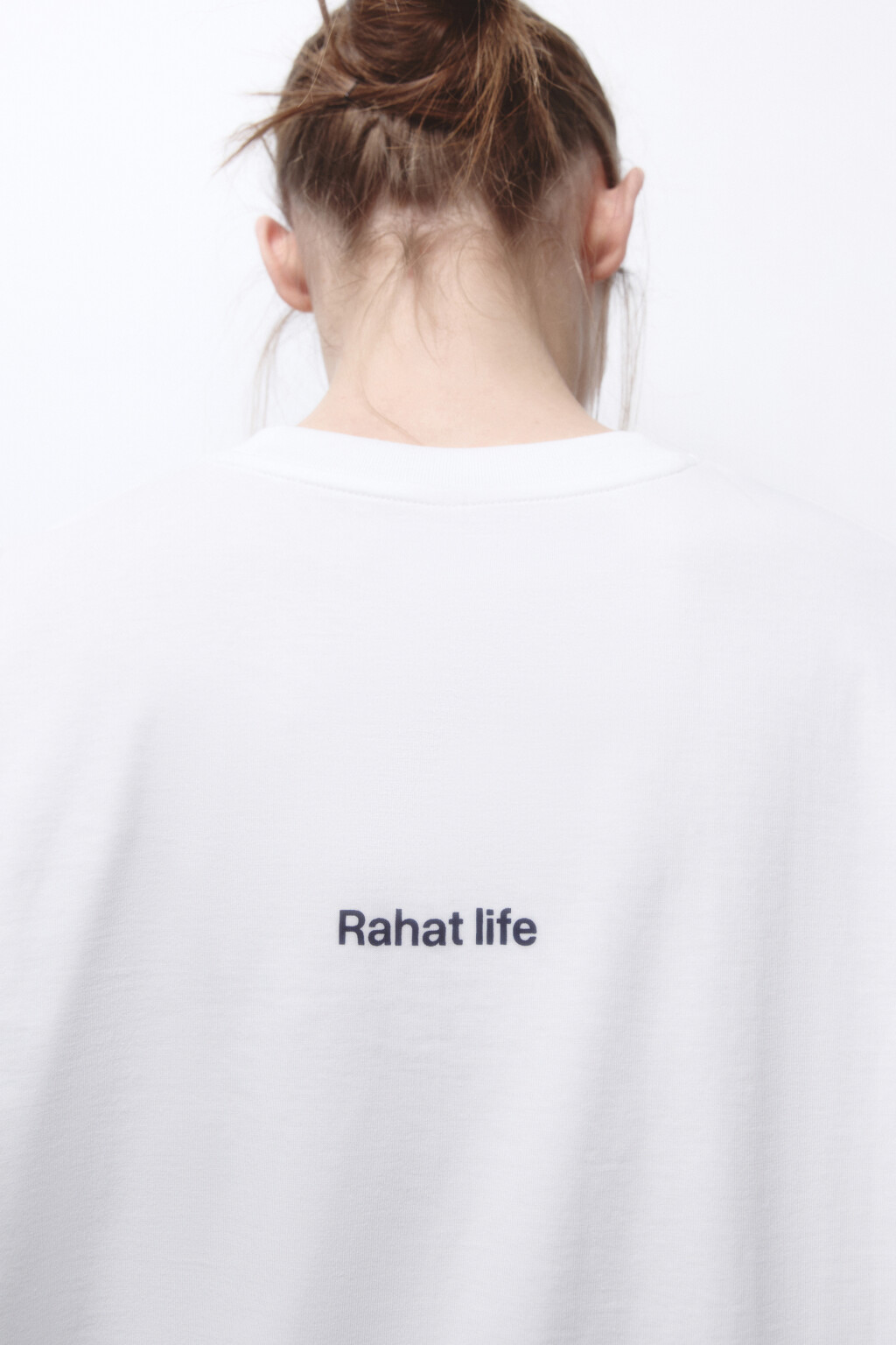 Футболка унисекс хлопковая с принтом - цвет бежевый - 2