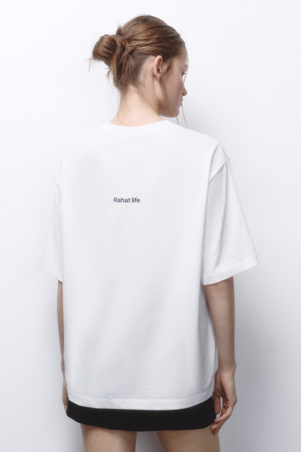 Футболка унисекс хлопковая с принтом - цвет бежевый - 5