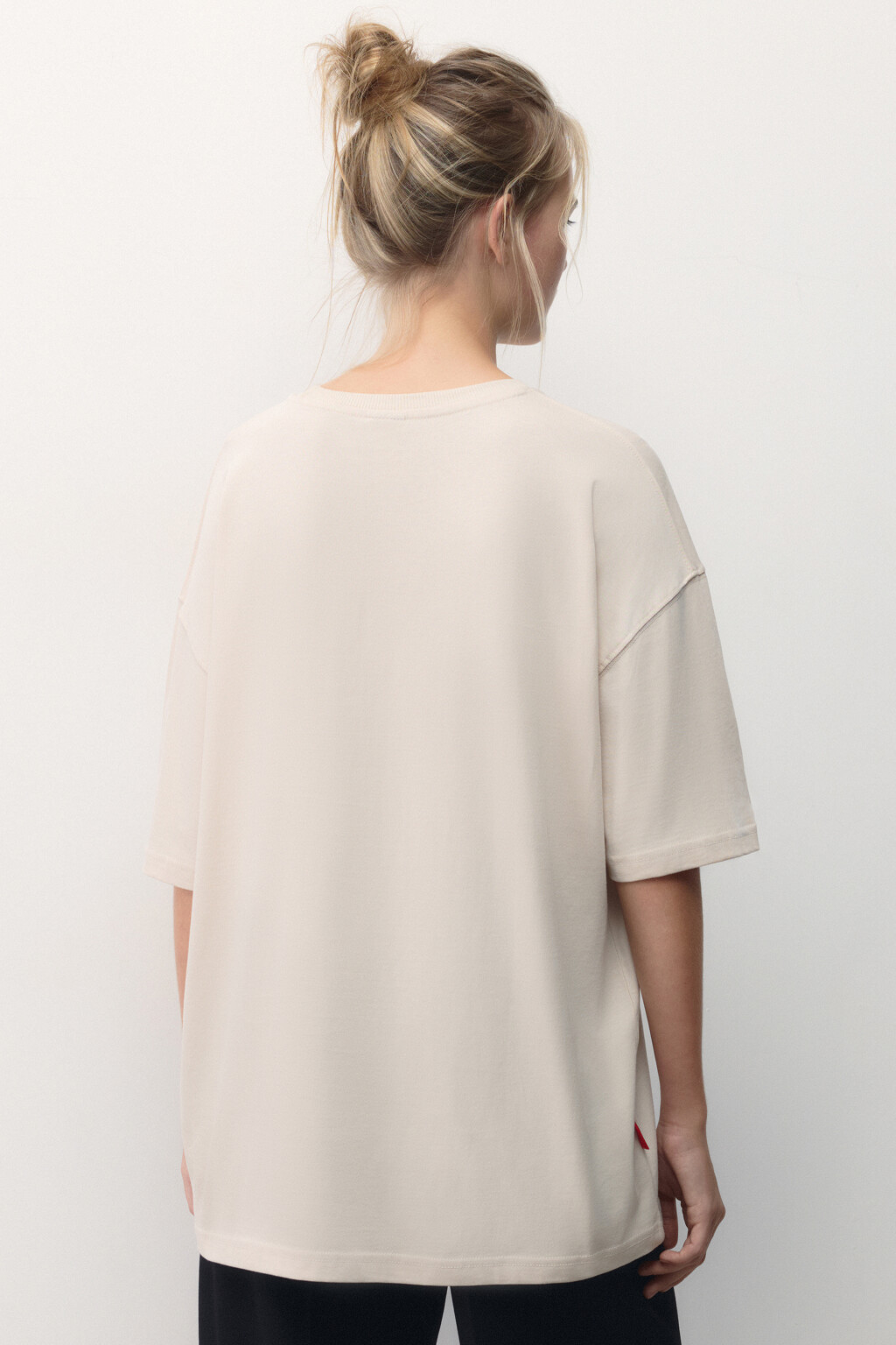 Футболка унисекс с новогодним принтом Bang! Bang! - цвет бежевый - 5