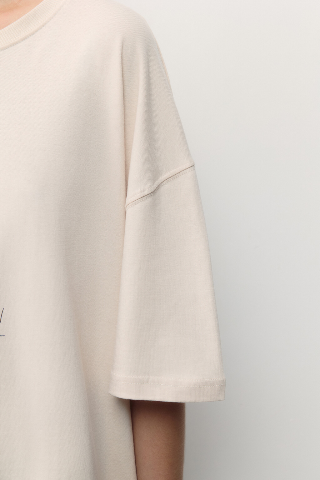 Футболка унисекс с новогодним принтом Bang! Bang! - цвет бежевый - 8