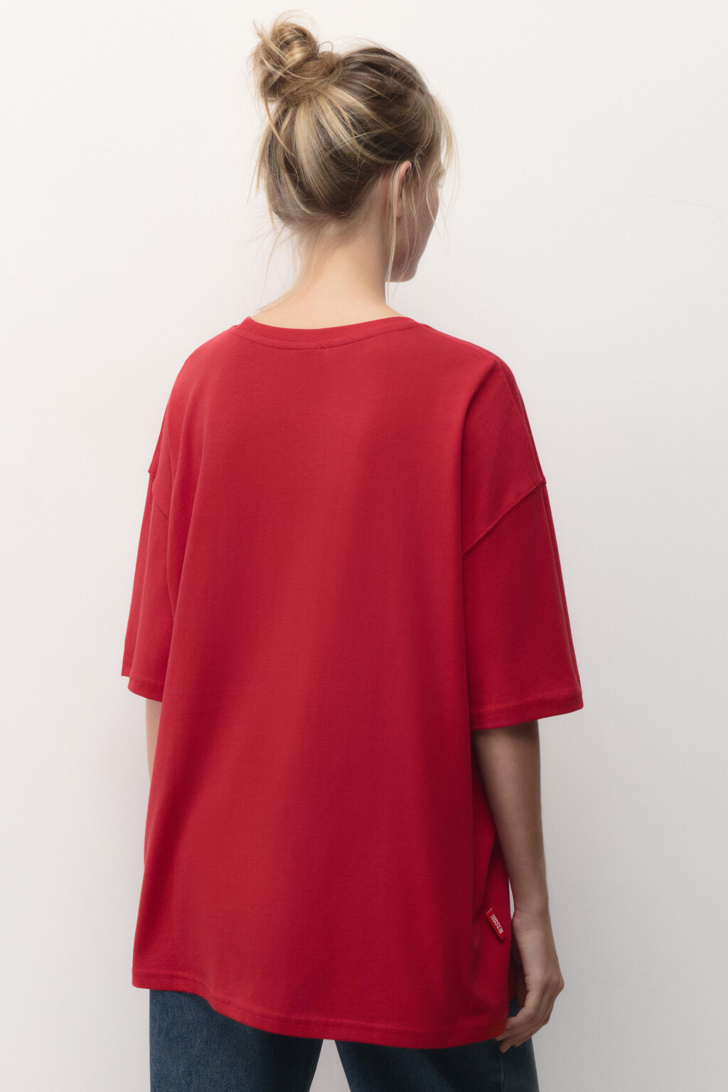 Футболка унисекс с новогодним принтом Bang! Bang! - цвет красный - 4