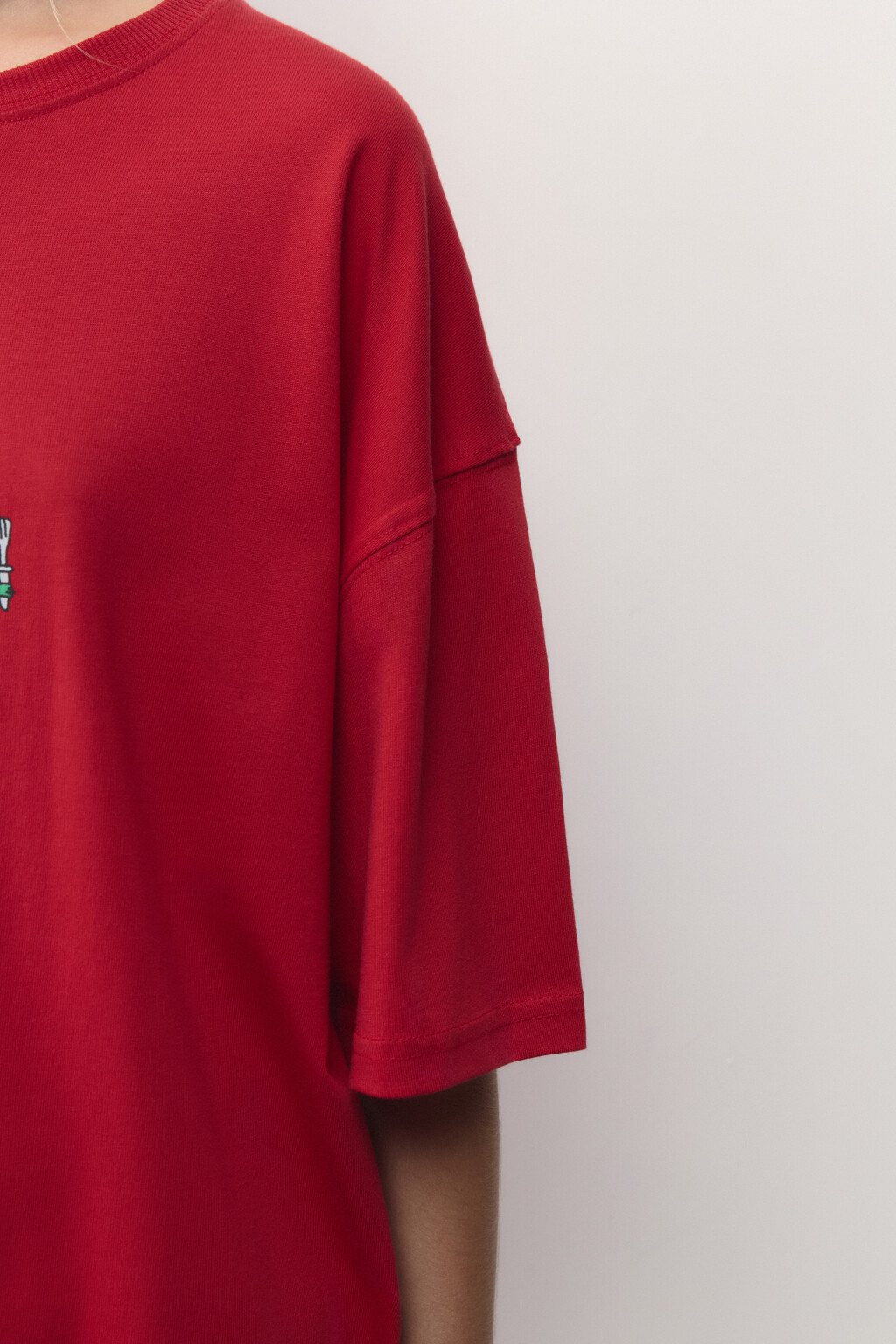 Футболка унисекс с новогодним принтом Bang! Bang! - цвет красный - 7